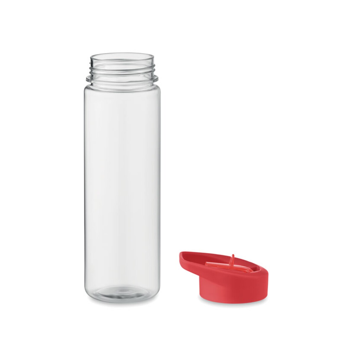 Butelki z nadrukiem – rpet butelka 650ml pp flip lid alabama – czerwony mo6467-05-open RPET butelka 650ml PP flip lid ALABAMA - czerwony mo6467-05-open