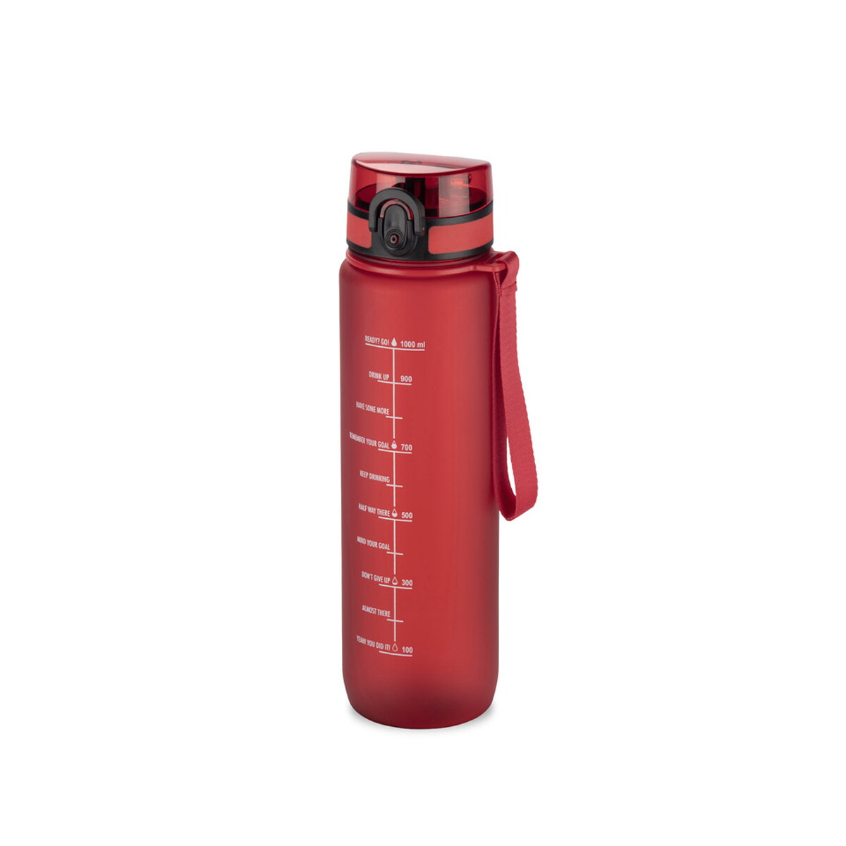 Bidon motywacyjny 1000 ml MOTIVA - czerwony 16238-04