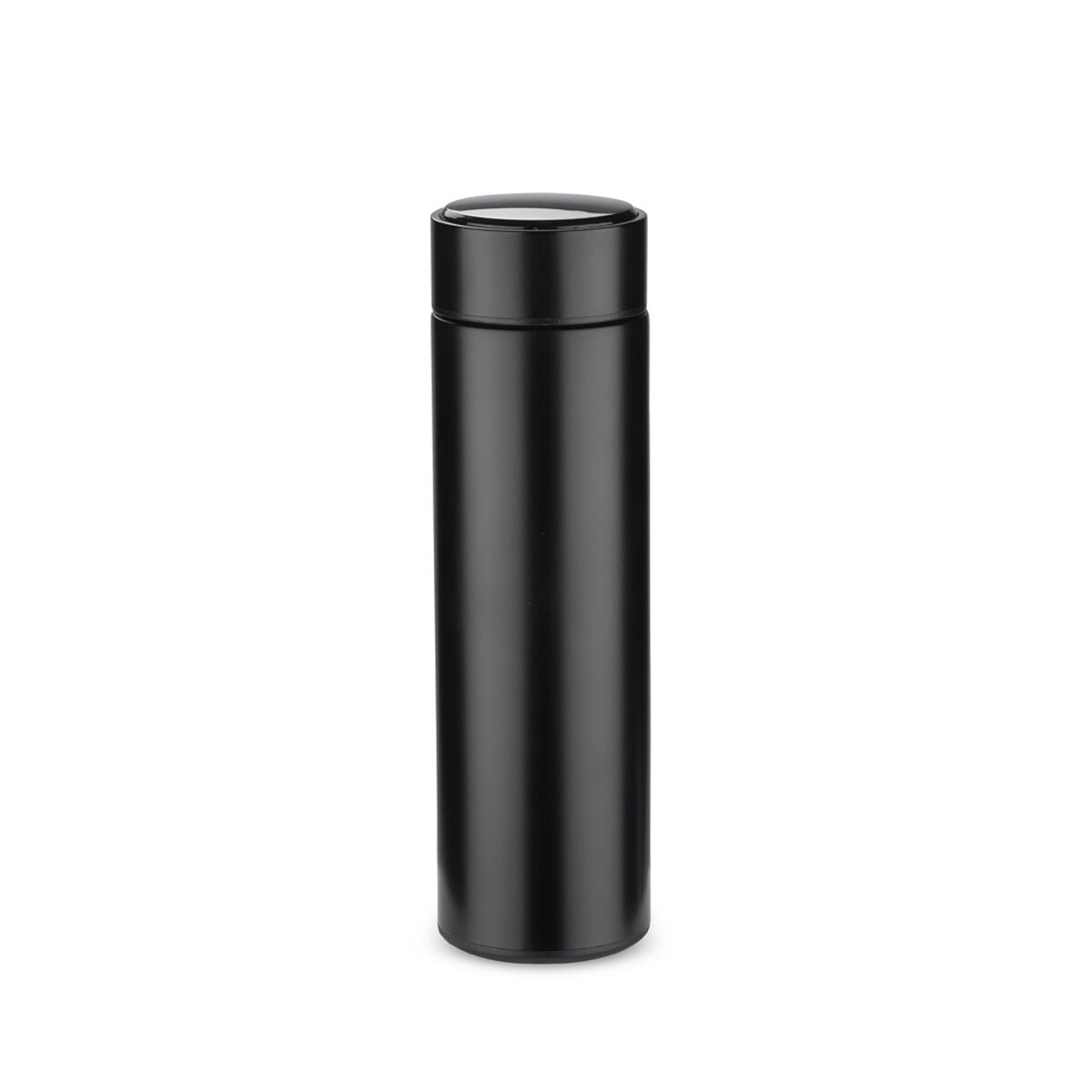 Butelka termiczna z termometrem LEDIKT 440 ml - czarna 16237-02