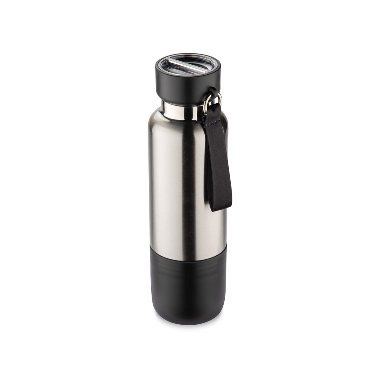 Butelka termiczna ze smyczką RON 500 ml - czarna 16243-02