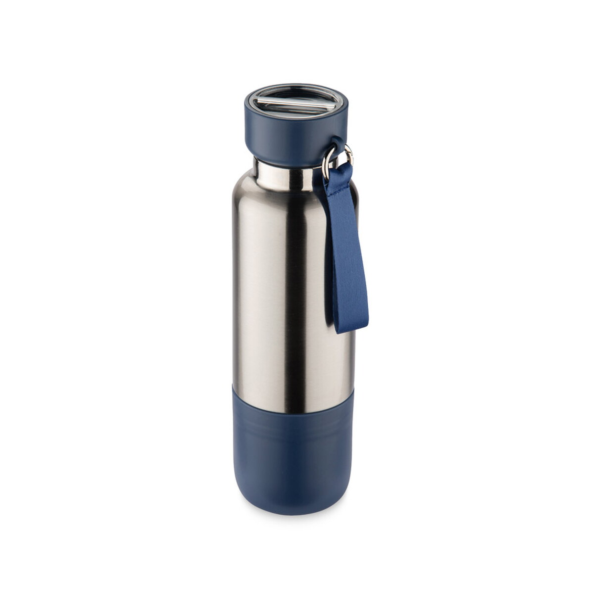 Butelka termiczna ze smyczką RON 500 ml - granatowa 16243-06