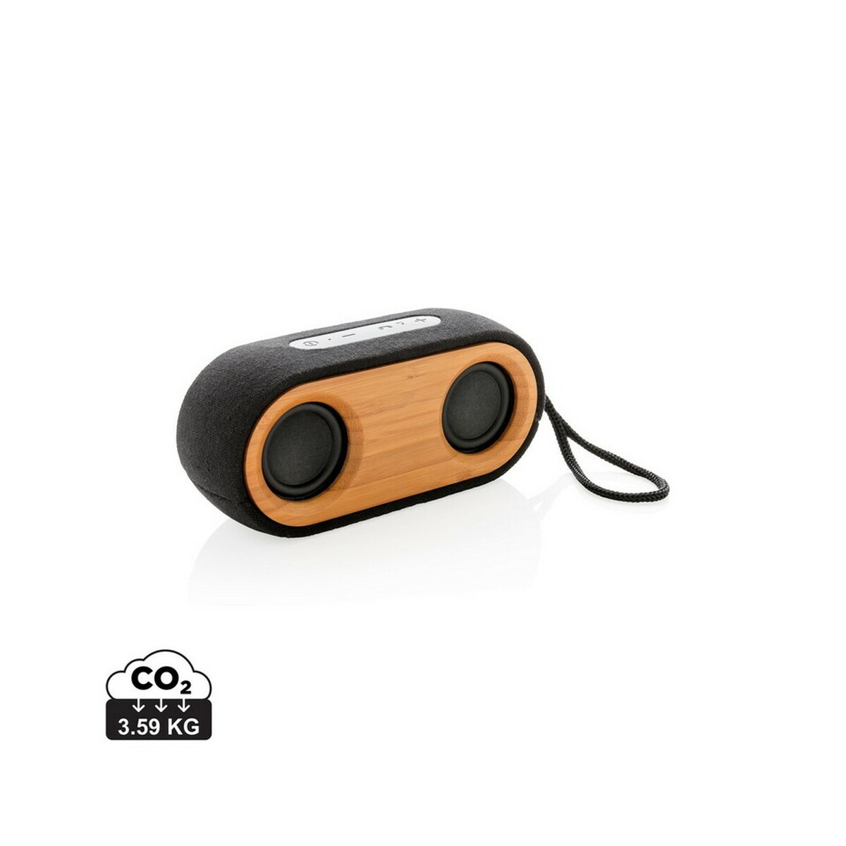 Podwójny głośnik bezprzewodowy 10W Bamboo X - czarny P328.119_S_0