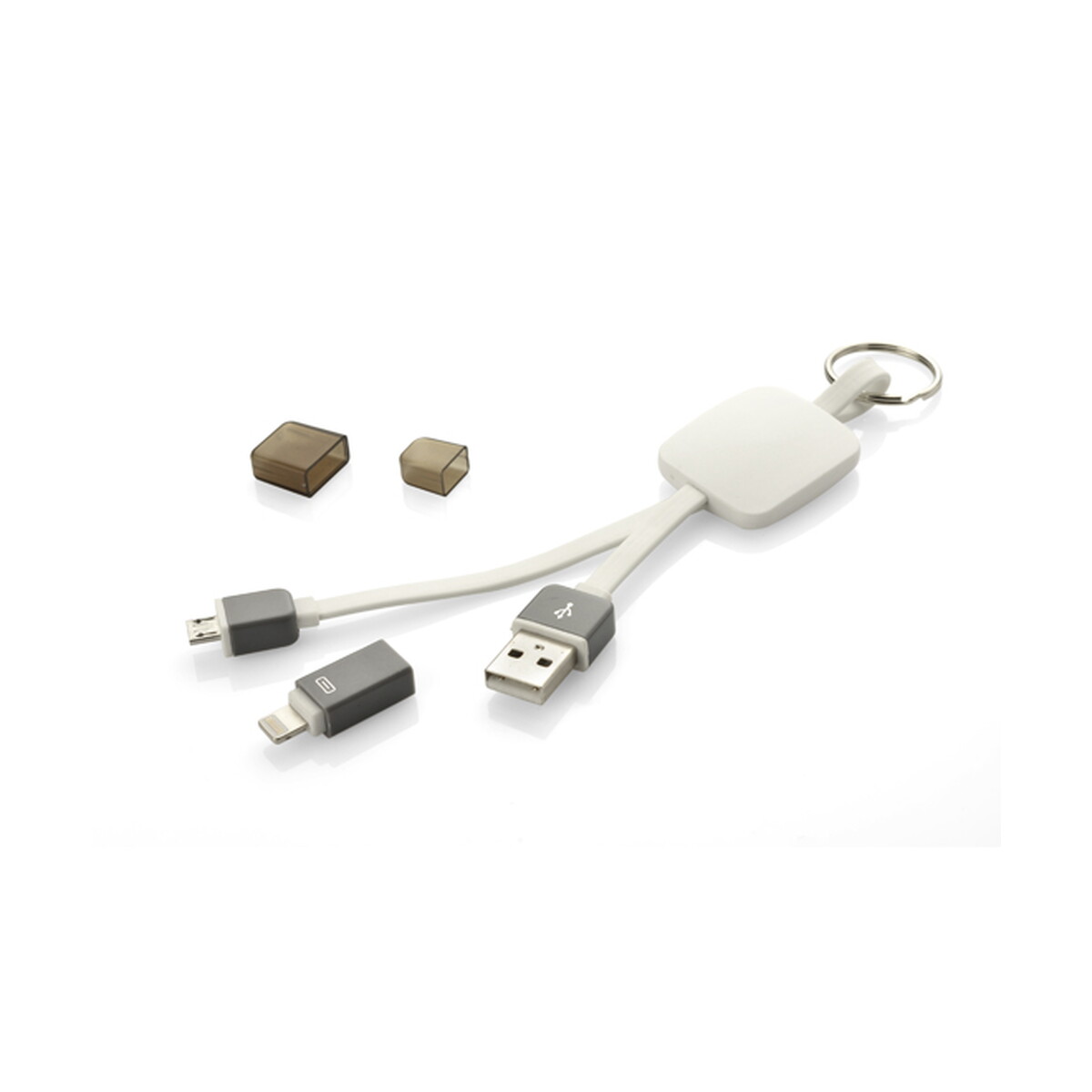 Kabel USB 2 w 1 MOBEE - biały 45009-01