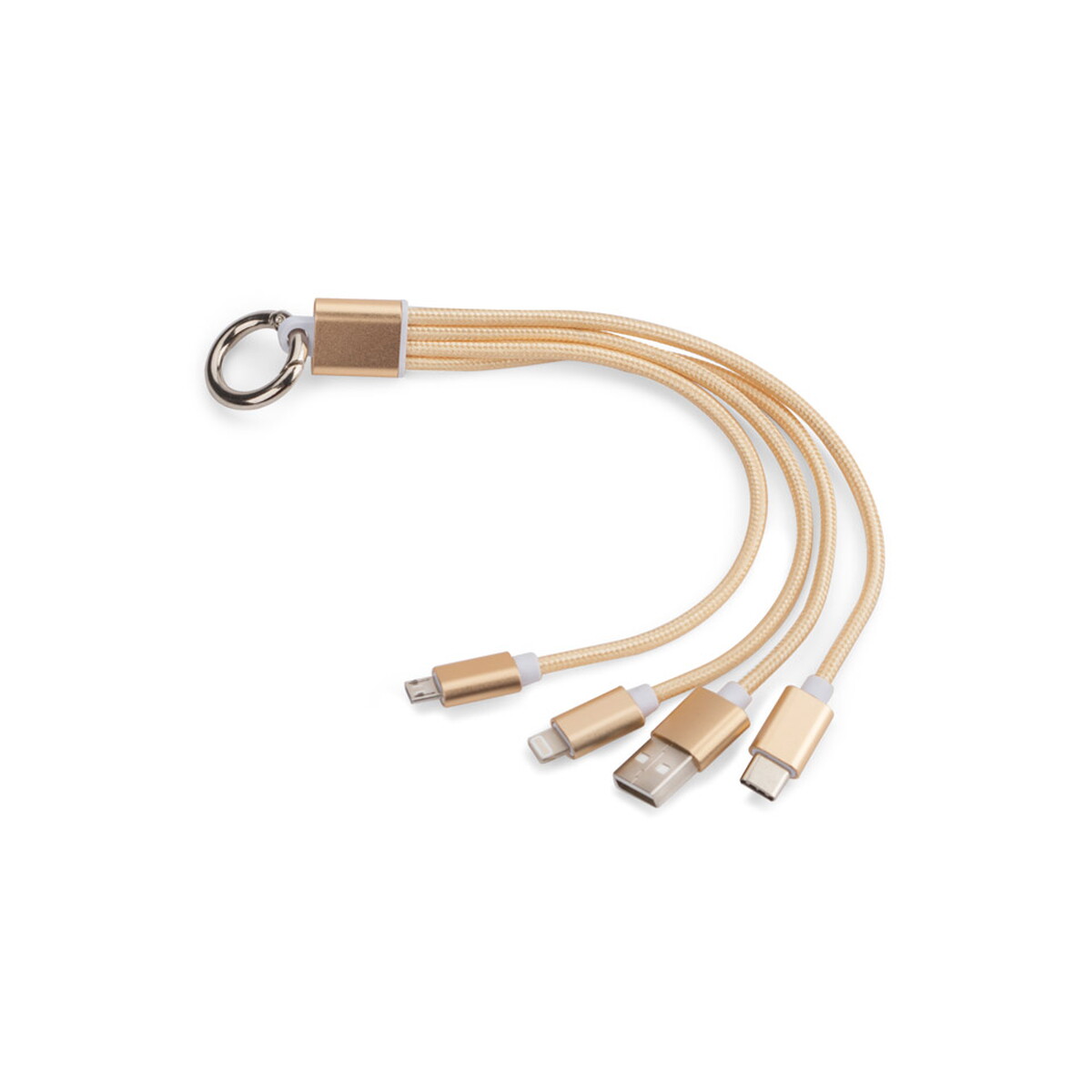 Kabel USB 3 w 1 TAUS - złoty 09106-24