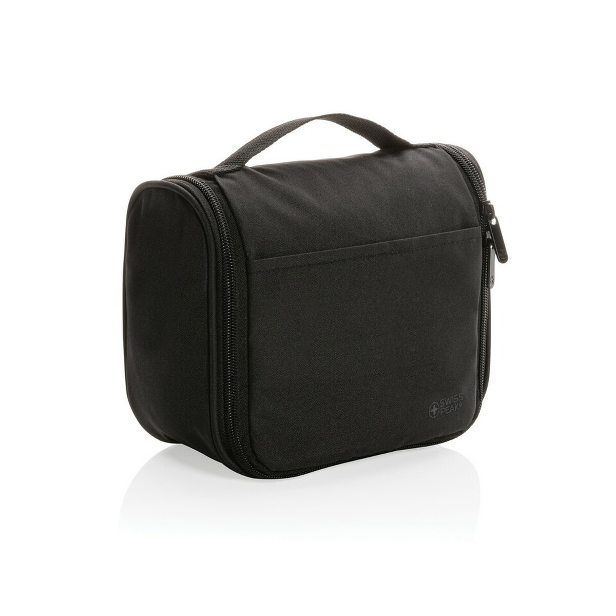 Kosmetyczka Swiss Peak Lohan AWARE™, poliester z recyklingu - czarna P820.851__B_1