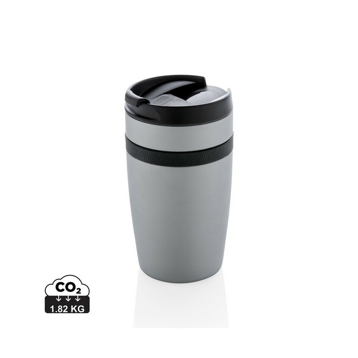 Kubek termiczny 280 ml Sierra - srebrny P432.802_S_0