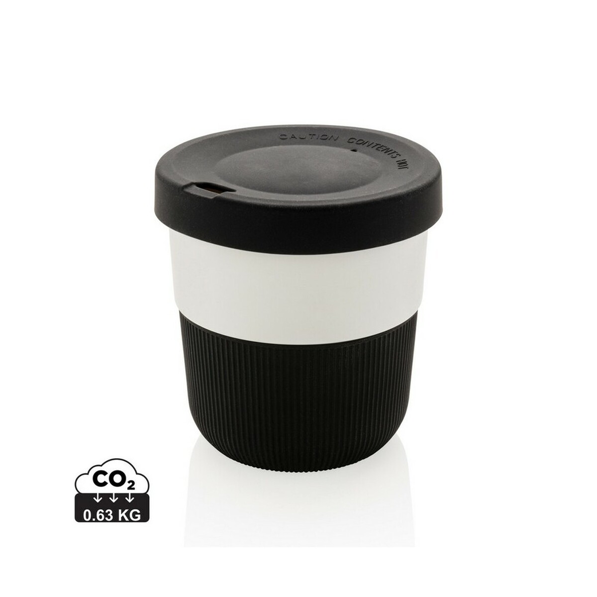 Kubek podróżny 250 ml Coffee to go z PLA - czarny P432.891_S_0