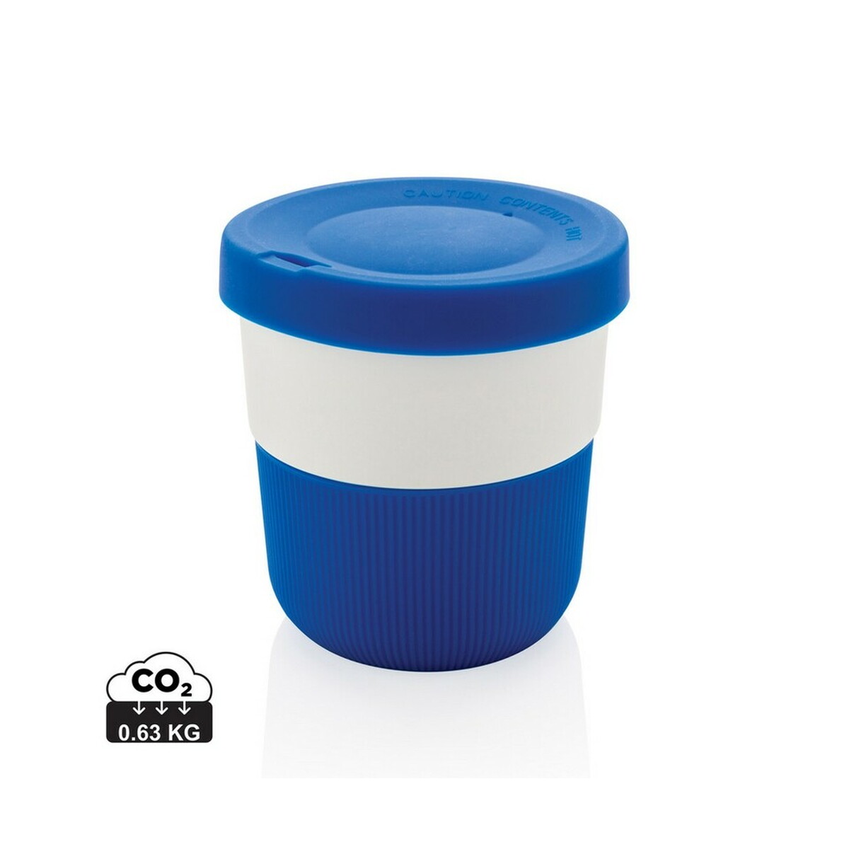 Kubek podróżny 250 ml Coffee to go z PLA - niebieski P432.895_S_0