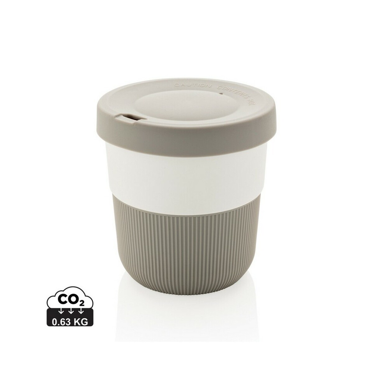 Kubek podróżny 250 ml Coffee to go z PLA - szary P432.892_S_0