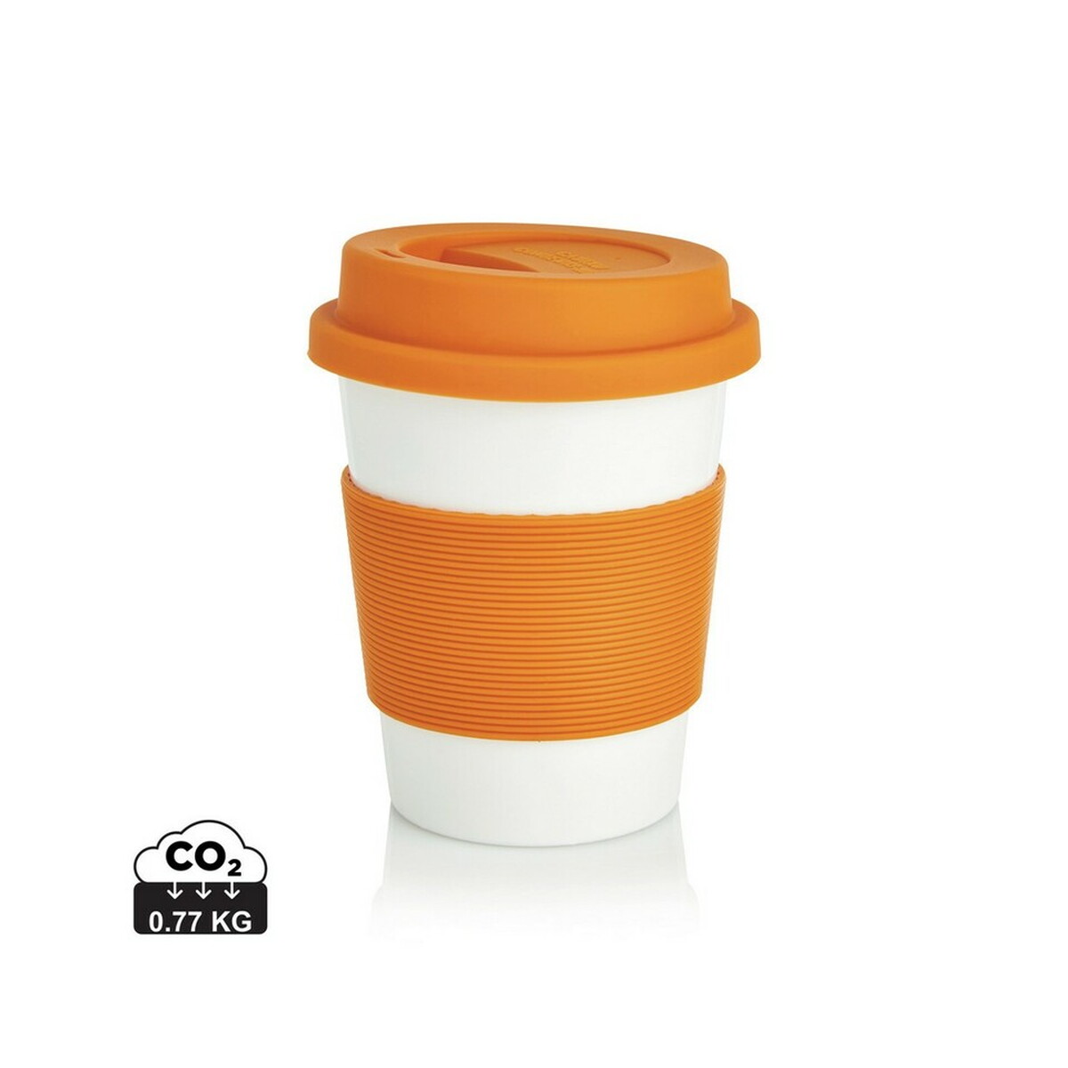 Kubek podróżny 350 ml z PLA - pomarańczowy P432.888_S_0