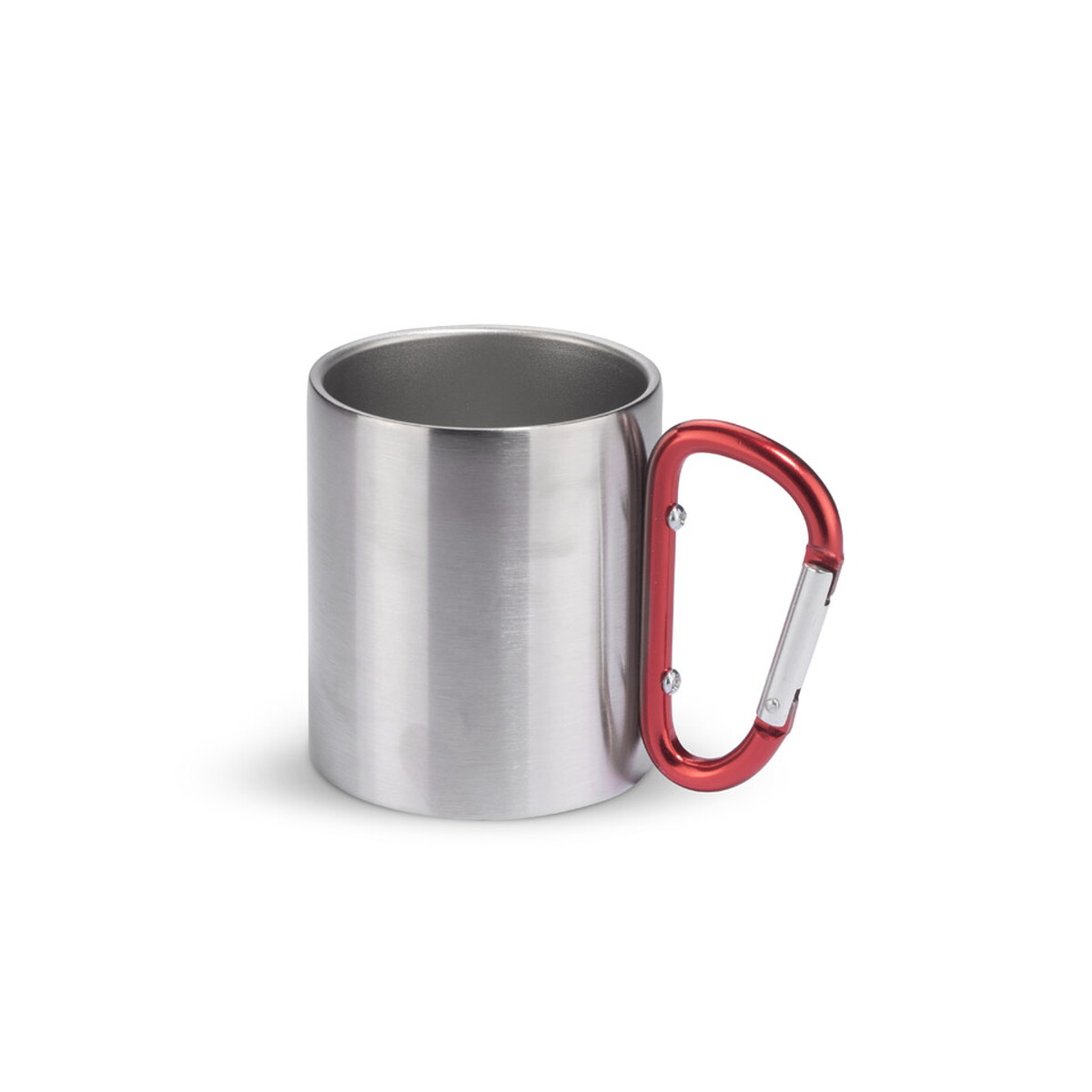 Kubek z karabińczykiem CAMPIC 200 ml - czerwony 16400-04