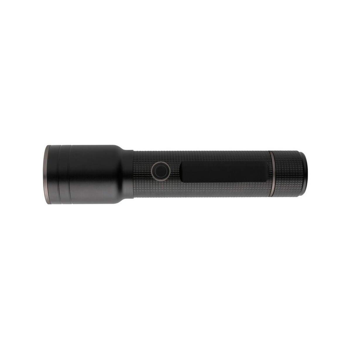 Duża latarka Gear X, ładowana przez USB, aluminium z recyklingu - czarna P513.931__B_1