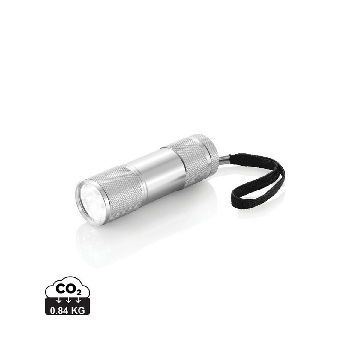 Latarka 9 LED Quattro - srebrna P513.270_S_0
