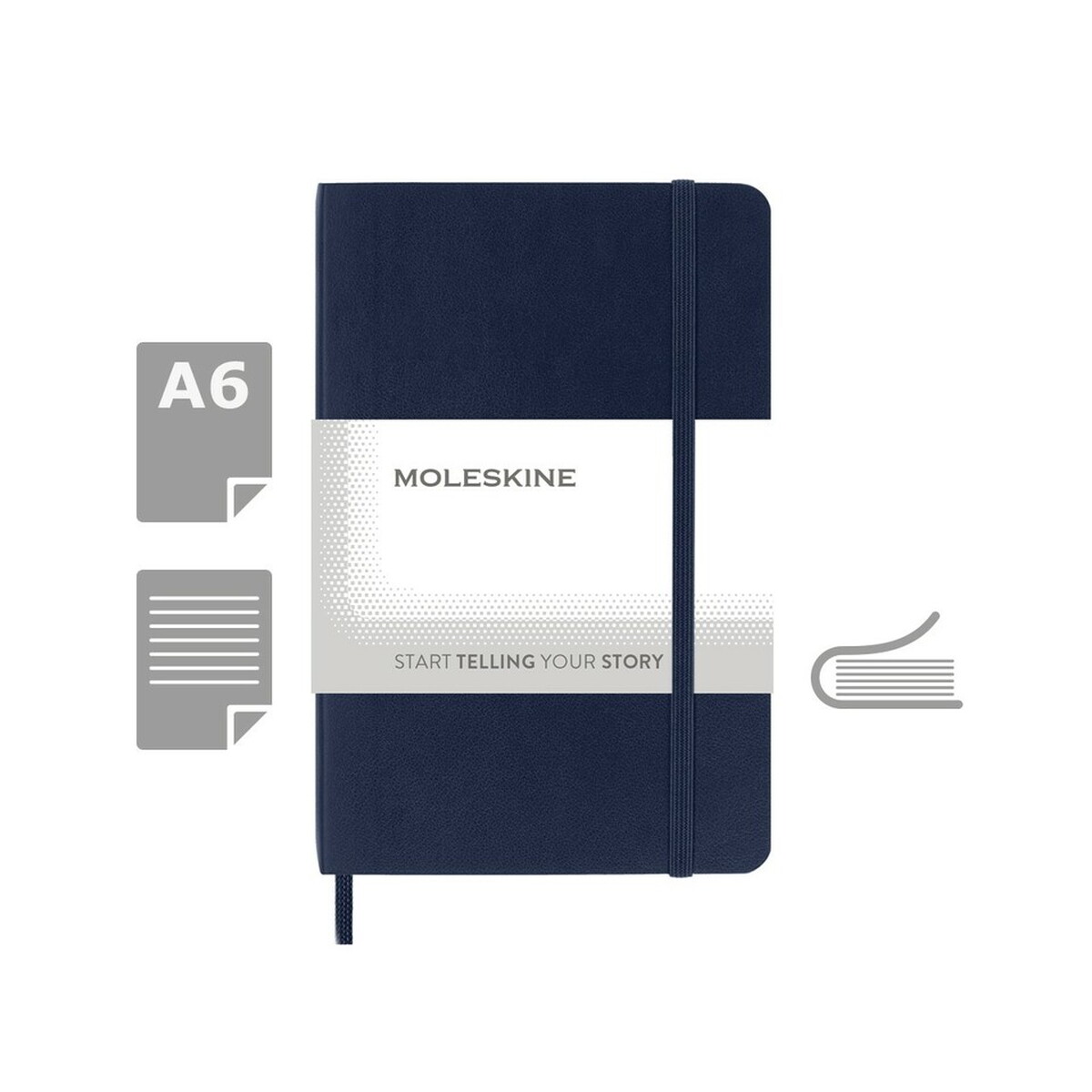 MOLESKINE Notatnik ok. A6 - ciemnoniebieski VM203-27_AAA00