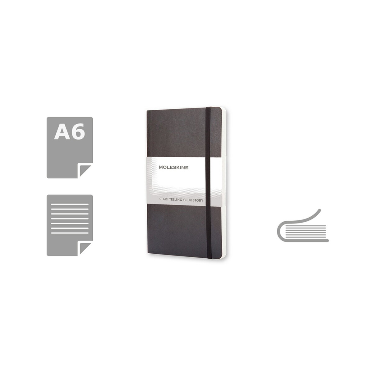 MOLESKINE Notatnik ok. A6 - czarny VM203-03_AAA00