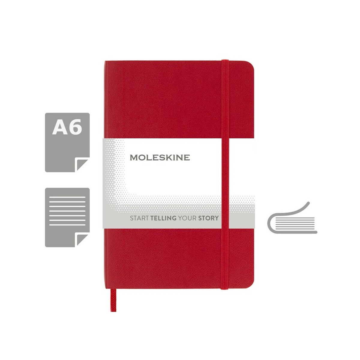 MOLESKINE Notatnik ok. A6 - czerwony VM203-05_AAA00