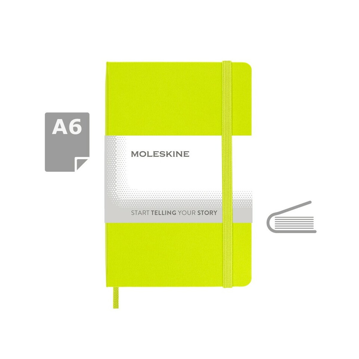 MOLESKINE Notatnik ok. A6 - limonkowy VM202-09_AAA00