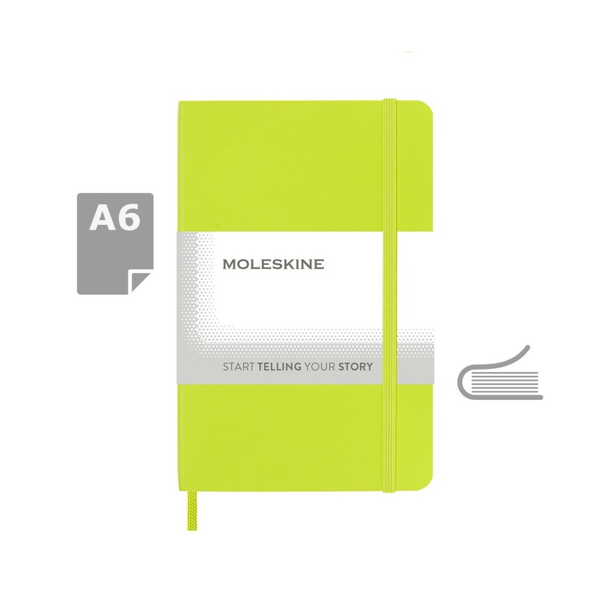 MOLESKINE Notatnik ok. A6 - limonkowy VM205-09_AAA00