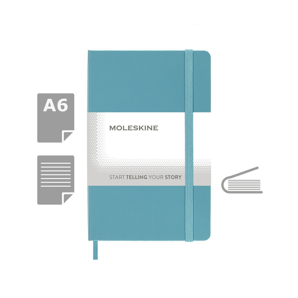 MOLESKINE Notatnik ok. A6 - turkusowy VM201-29_AAA00