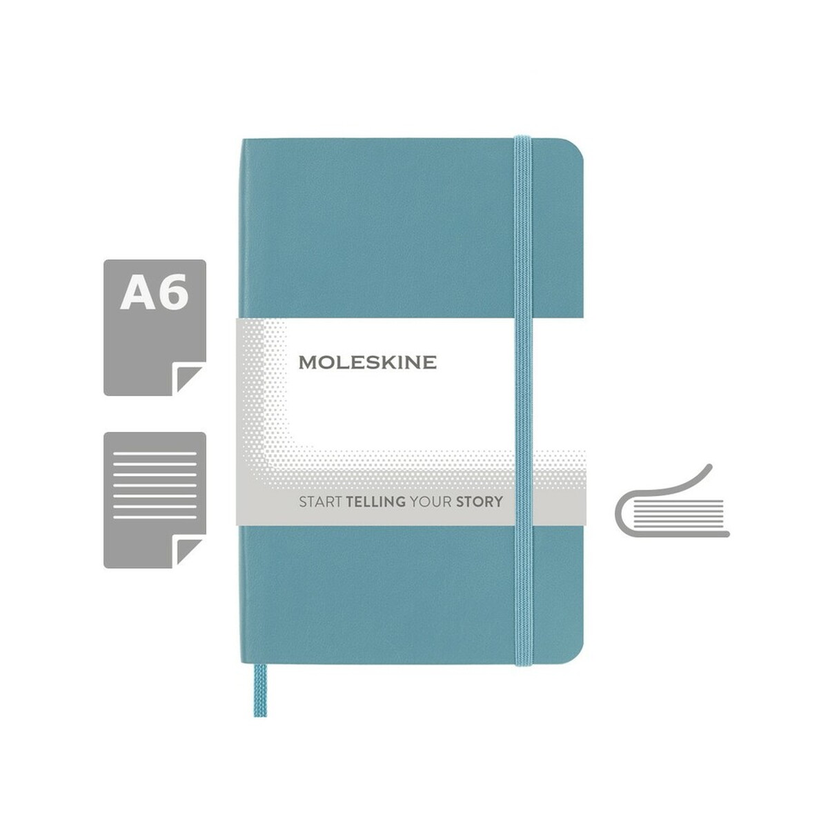 MOLESKINE Notatnik ok. A6 - turkusowy VM203-29_AAA00