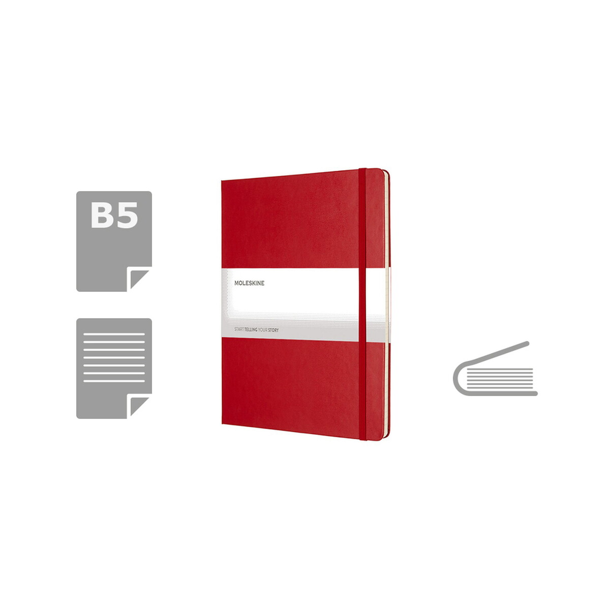 MOLESKINE Notatnik ok. B5 - czerwony VM404-05_AAA00