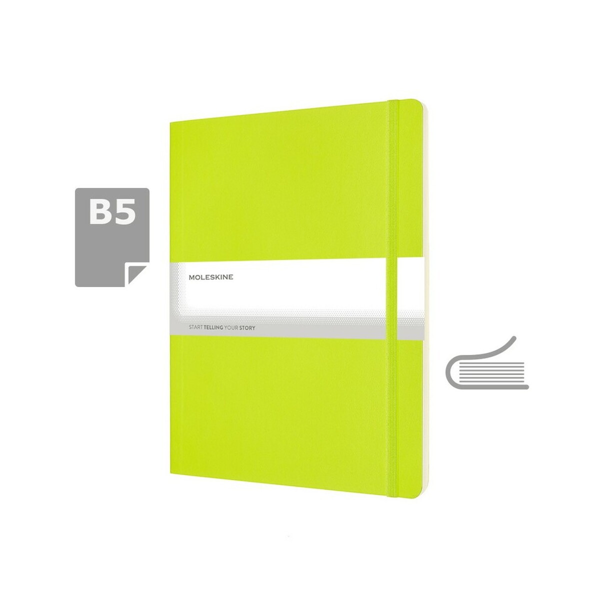 MOLESKINE Notatnik ok. B5 - limonkowy VM402-09_AAA00