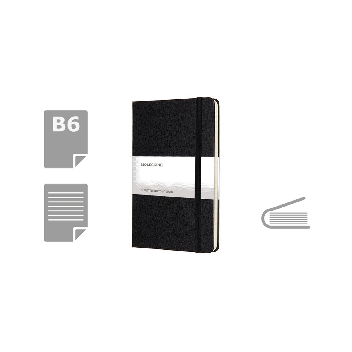 MOLESKINE Notatnik ok. B6 - czarny VM026-03_AAA00