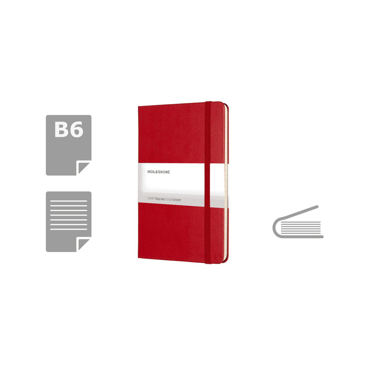 MOLESKINE Notatnik ok. B6 - czerwony VM026-05_AAA00