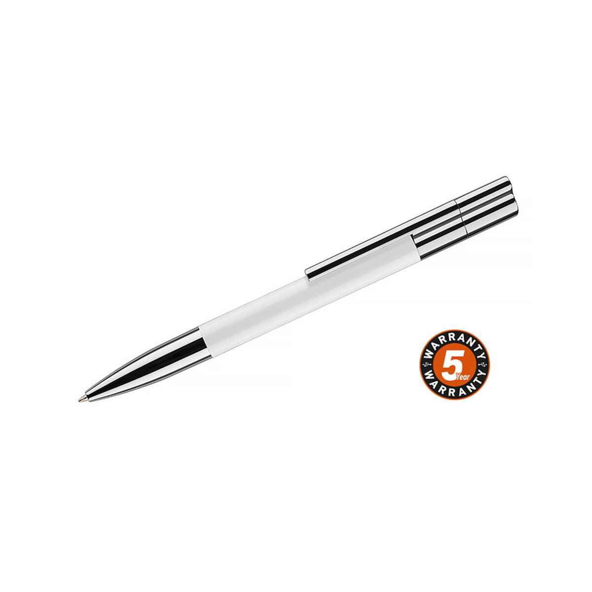 Długopis z pamięcią USB BRAINY 16 GB - biały 44300-01