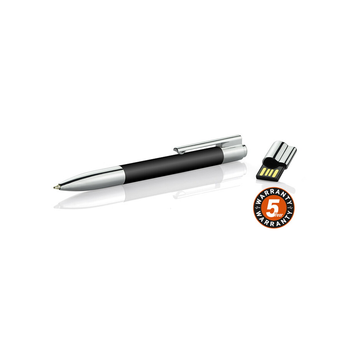 Długopis z pamięcią USB BRAINY 8 GB - czarny 44301-02