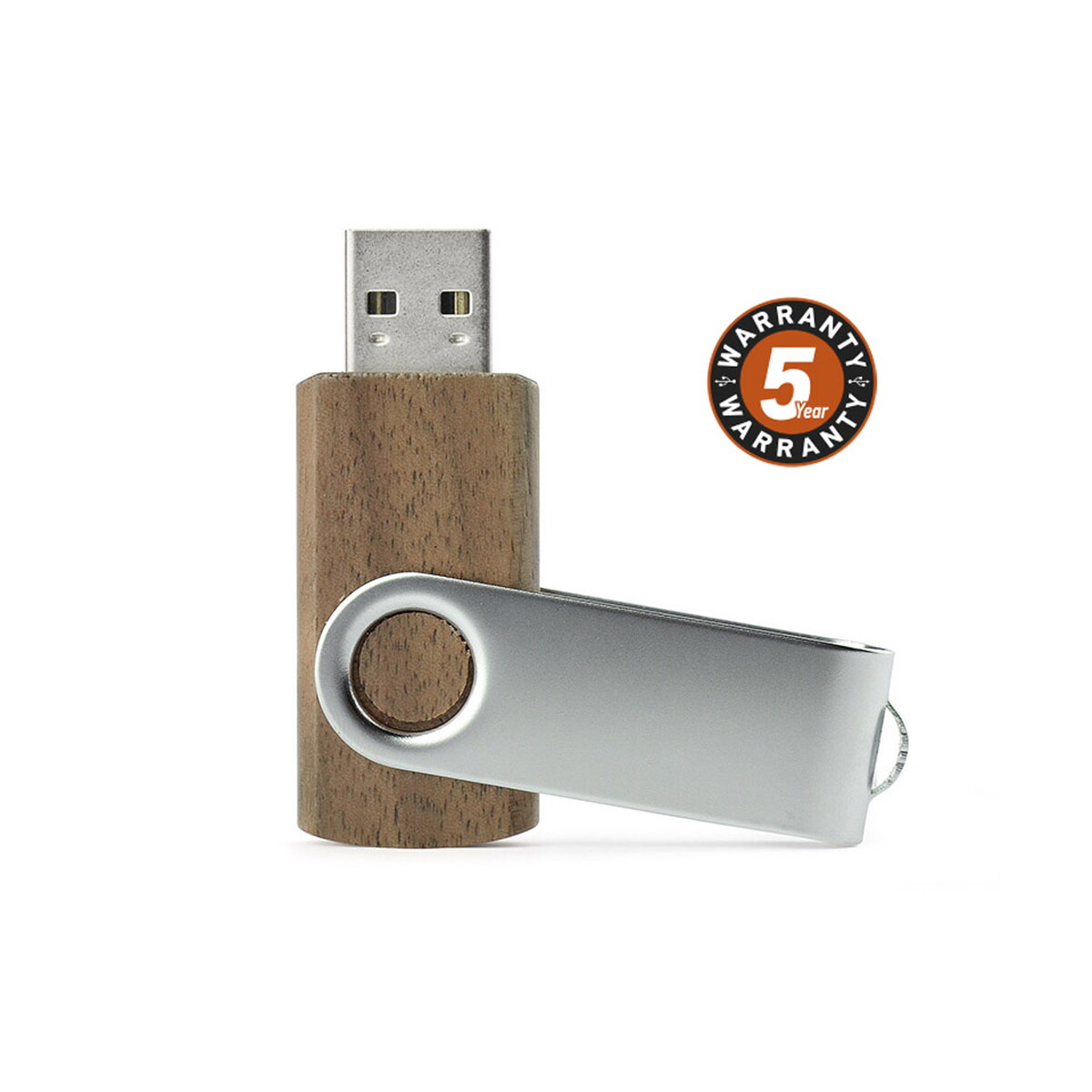 Pamięć USB TWISTER WALNUT 16 GB - brązowa 44017