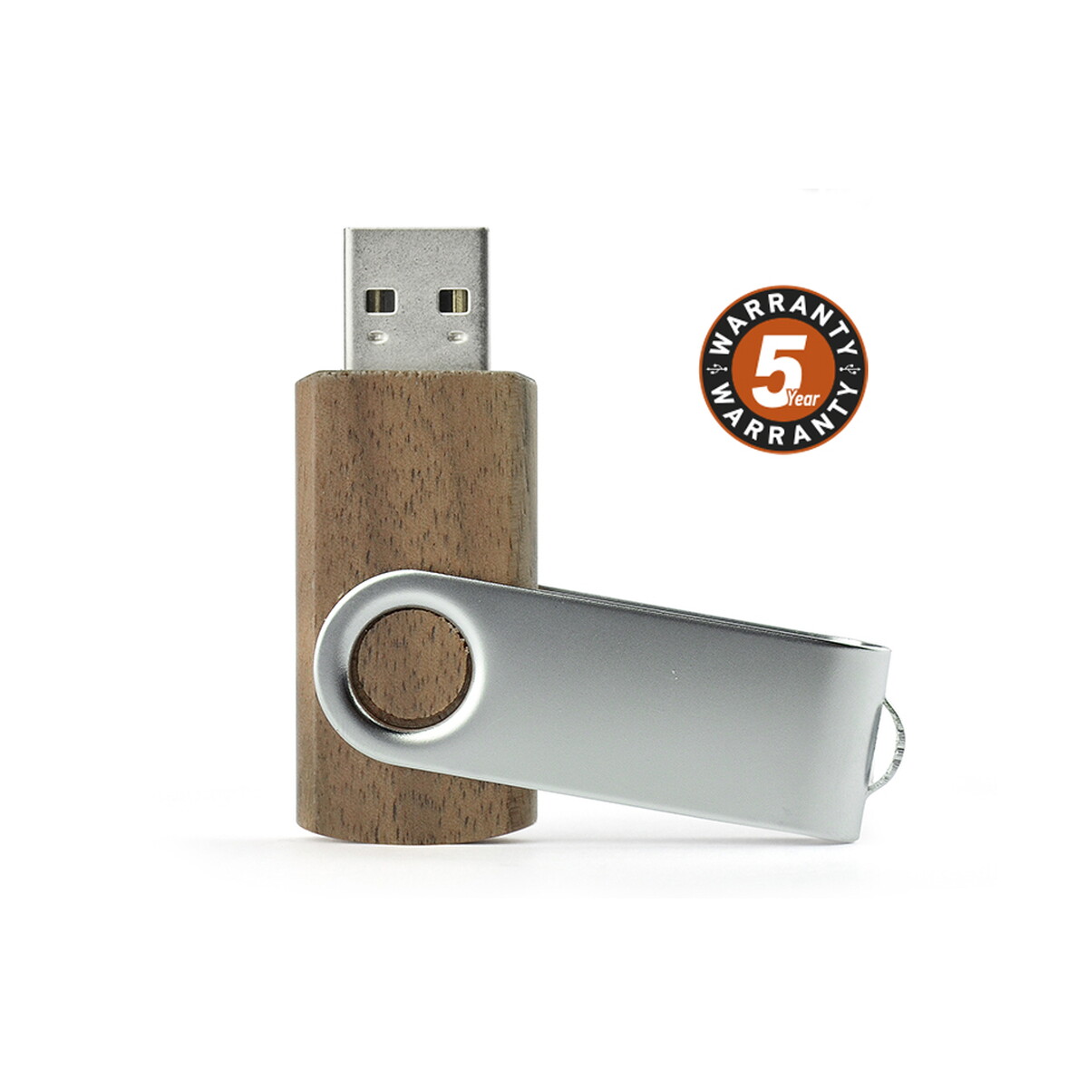 Pamięć USB TWISTER WALNUT 8 GB - brązowa 44014