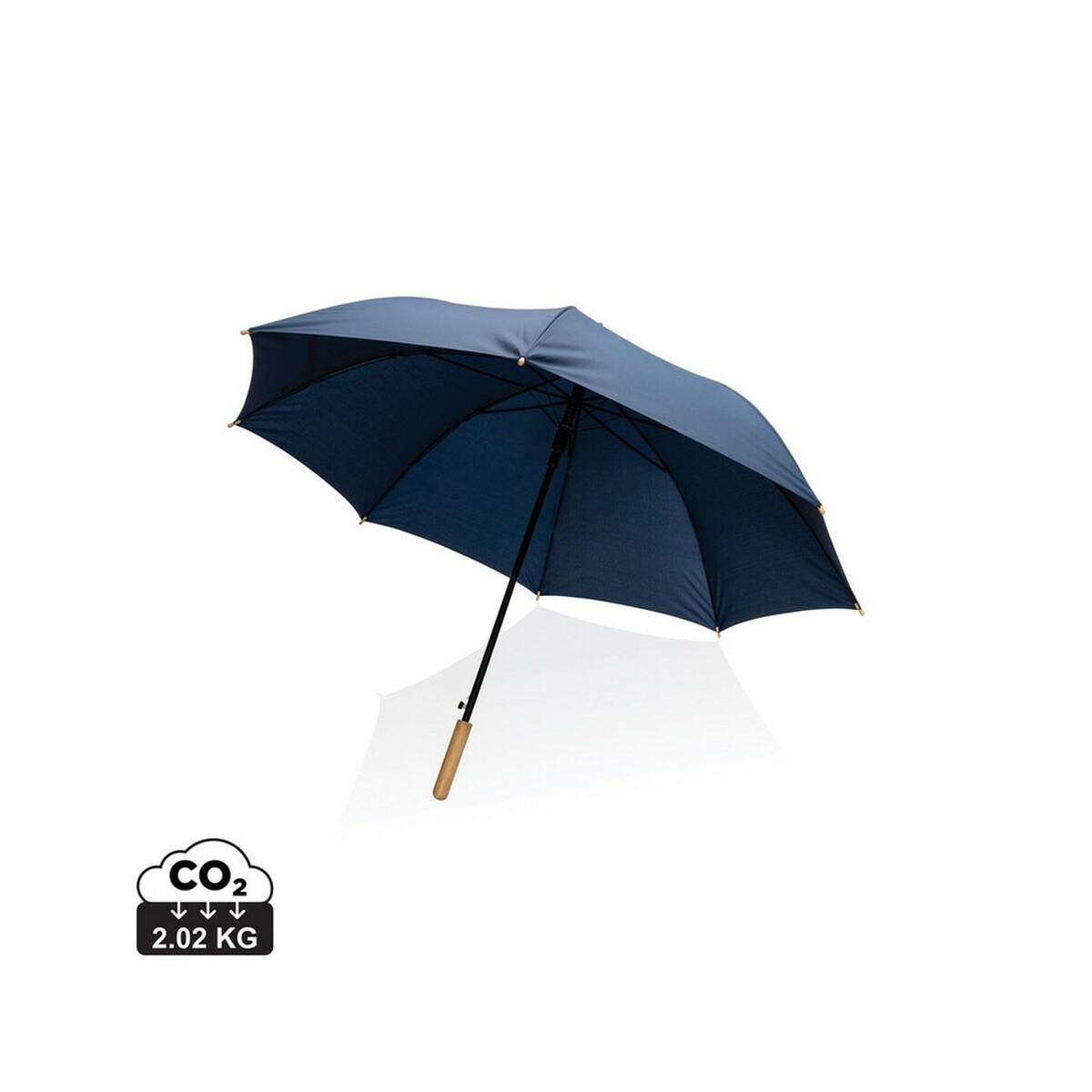 Bambusowy parasol automatyczny 27" Impact AWARE™ rPET - niebieski P850.665_S_0