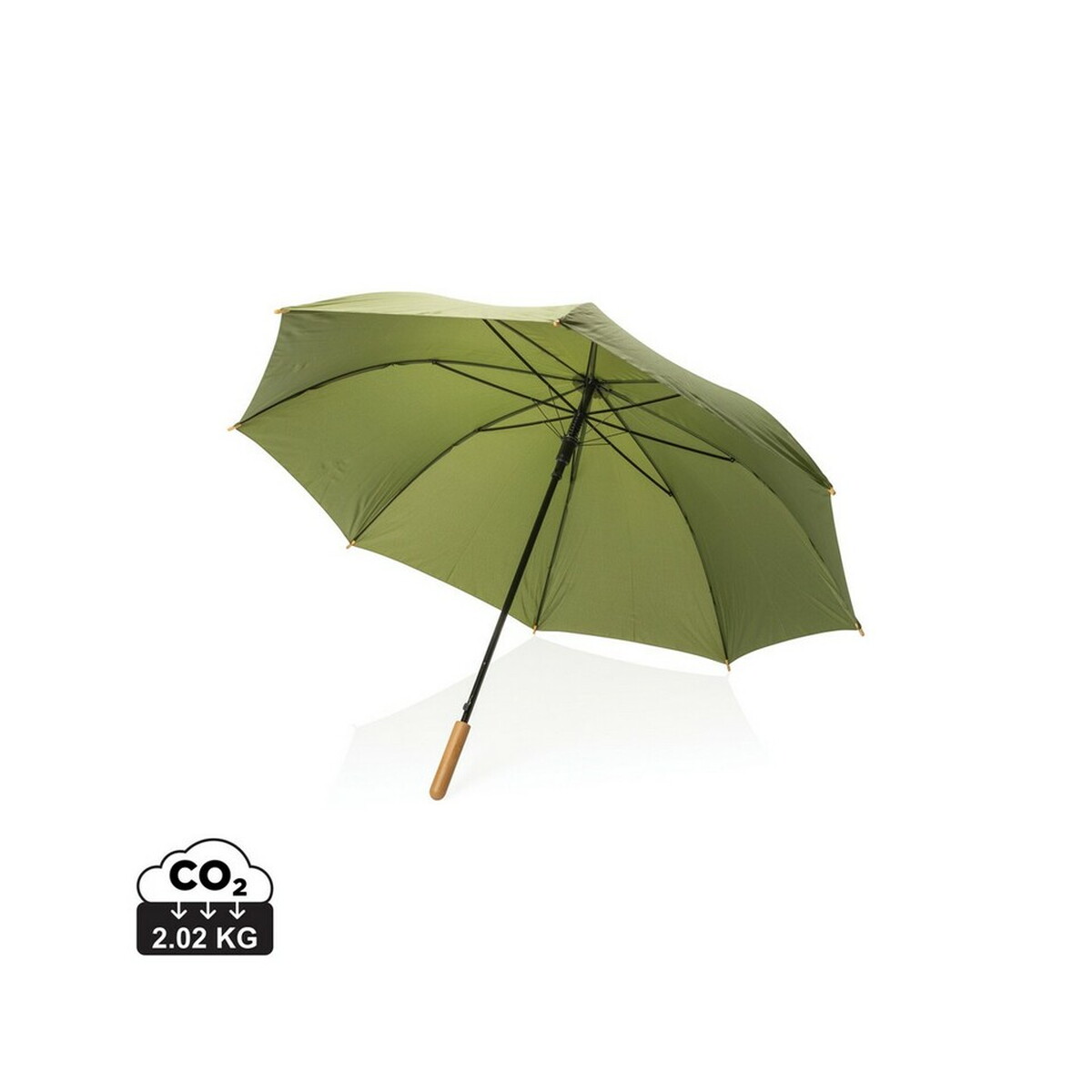 Bambusowy parasol automatyczny 27" Impact AWARE™ rPET - zielony P850.667_S_0
