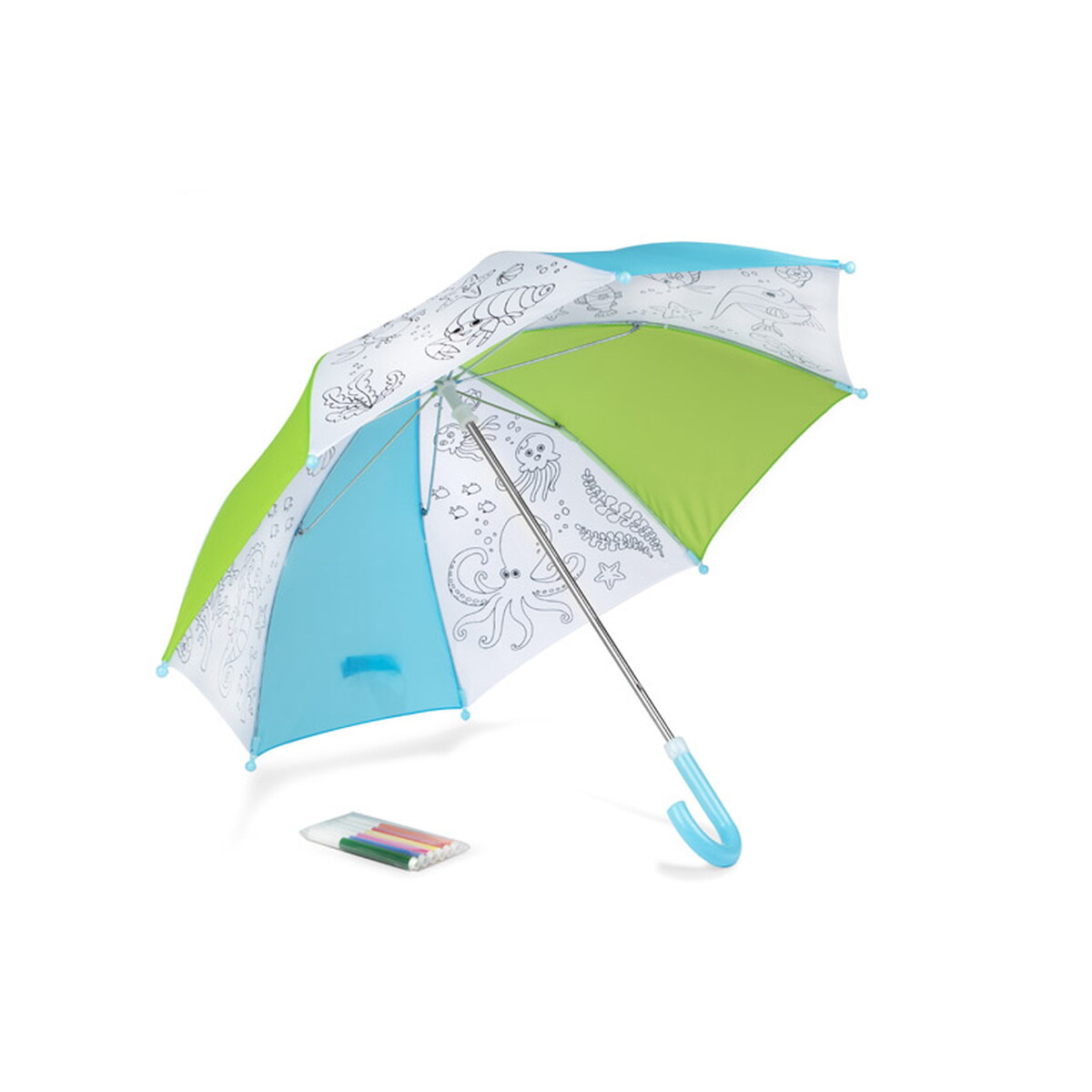Parasol do kolorowania KIDDI z pisakami - barwny 37050