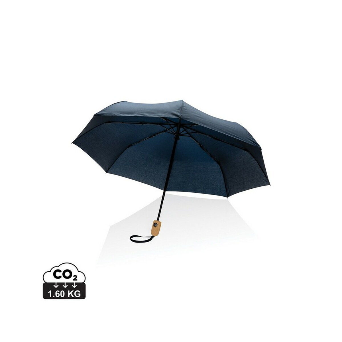 Bambusowy parasol automatyczny 21" Impact AWARE™ rPET - niebieski P850.615_S_0