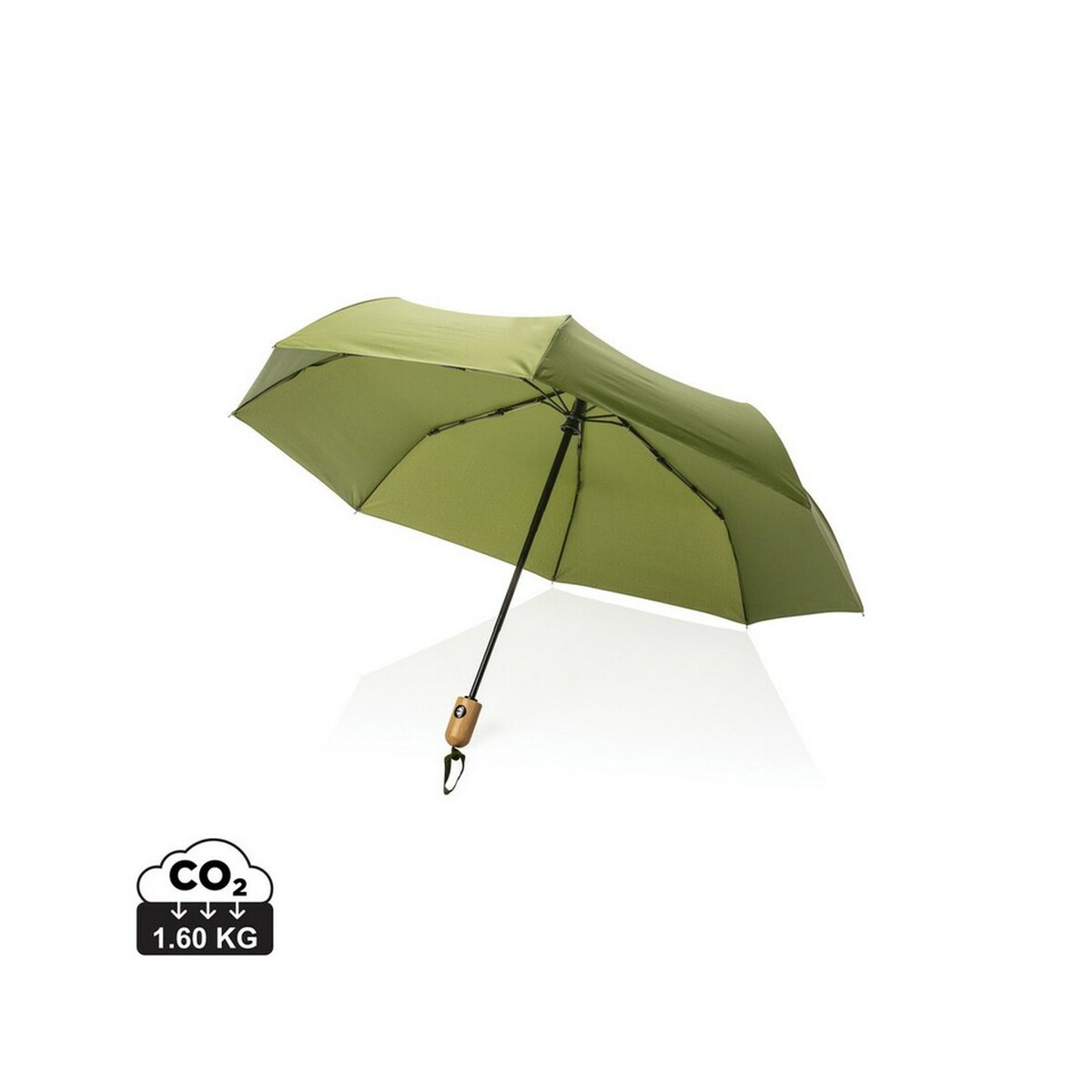Bambusowy parasol automatyczny 21" Impact AWARE™ rPET - zielony P850.617_S_0