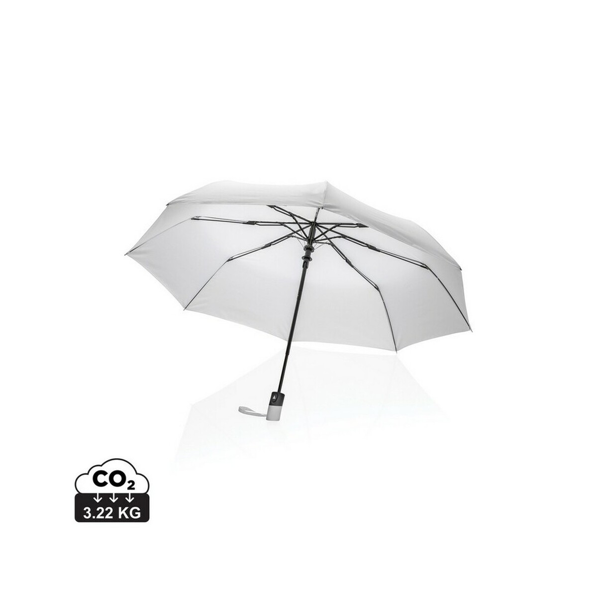 Mały parasol automatyczny 21" Impact AWARE™ rPET - biały P850.593_S_0