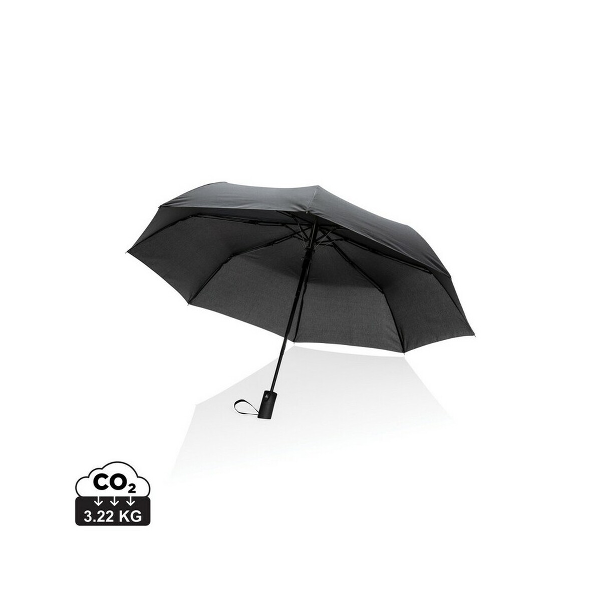 Mały parasol automatyczny 21" Impact AWARE™ rPET - czarny P850.591_S_0