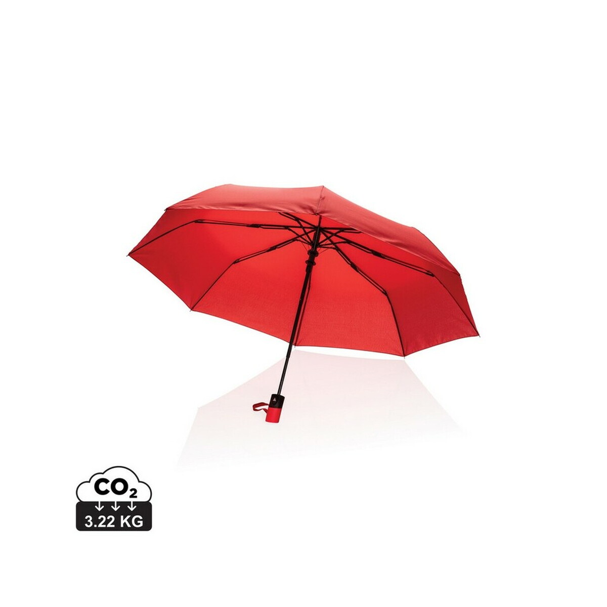 Mały parasol automatyczny 21" Impact AWARE™ rPET - czerwony P850.594_S_0