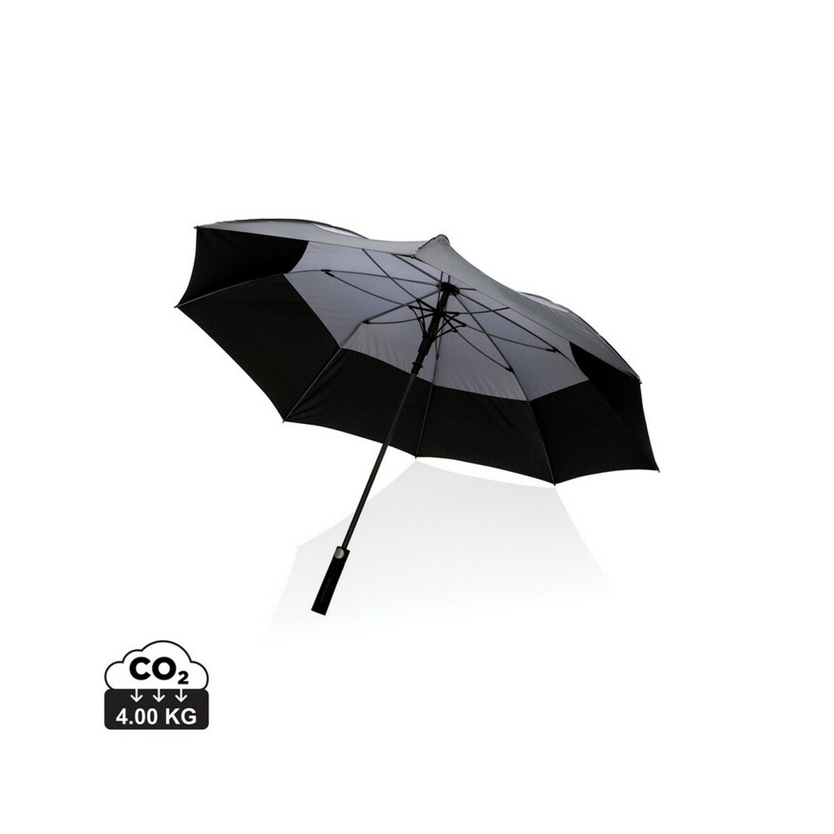 Parasol sztormowy 27", automatyczny Impact AWARE™ rPET - szary P850.682_S_0