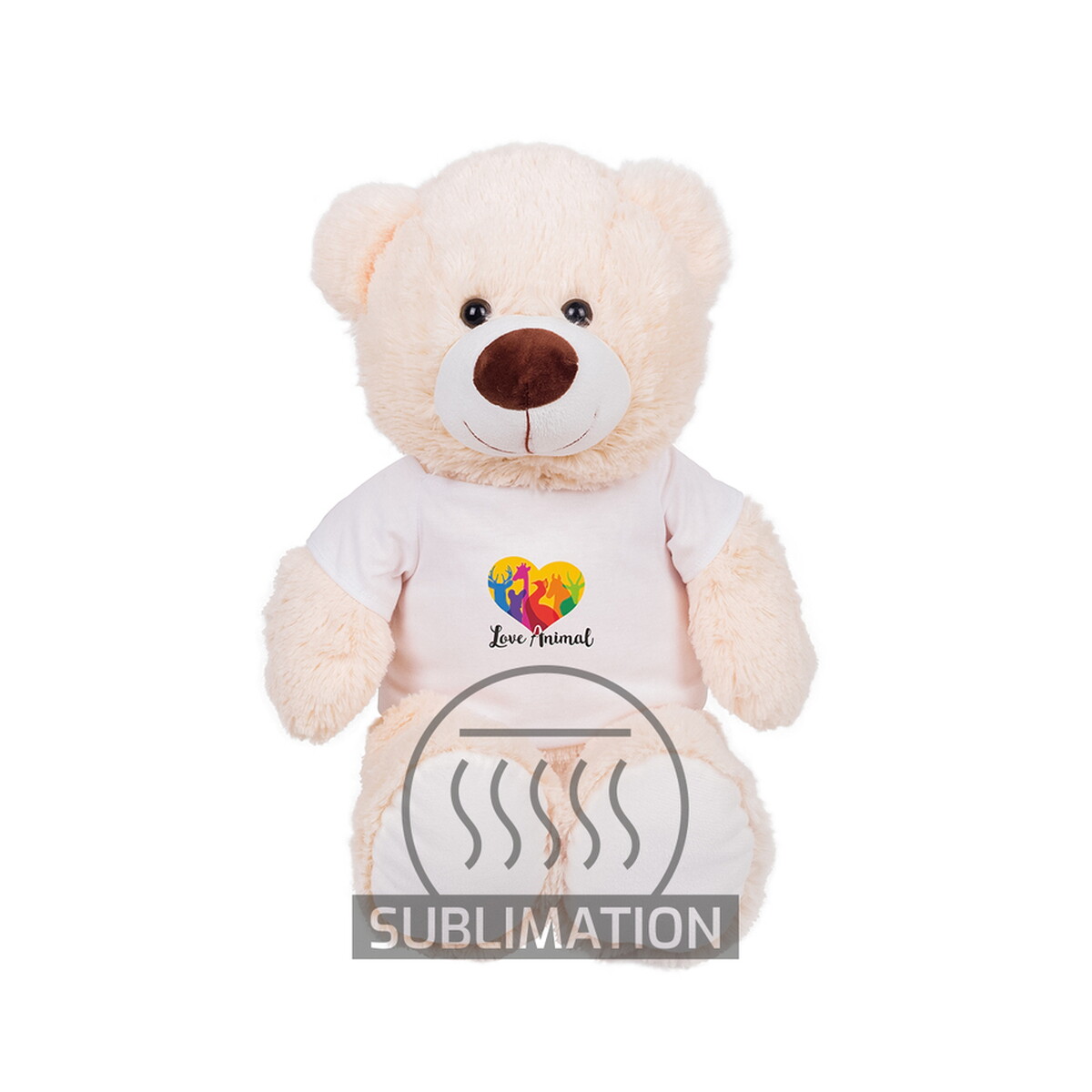 Pluszowy miś | Bernie Cream - biały HE332-02_AAA00