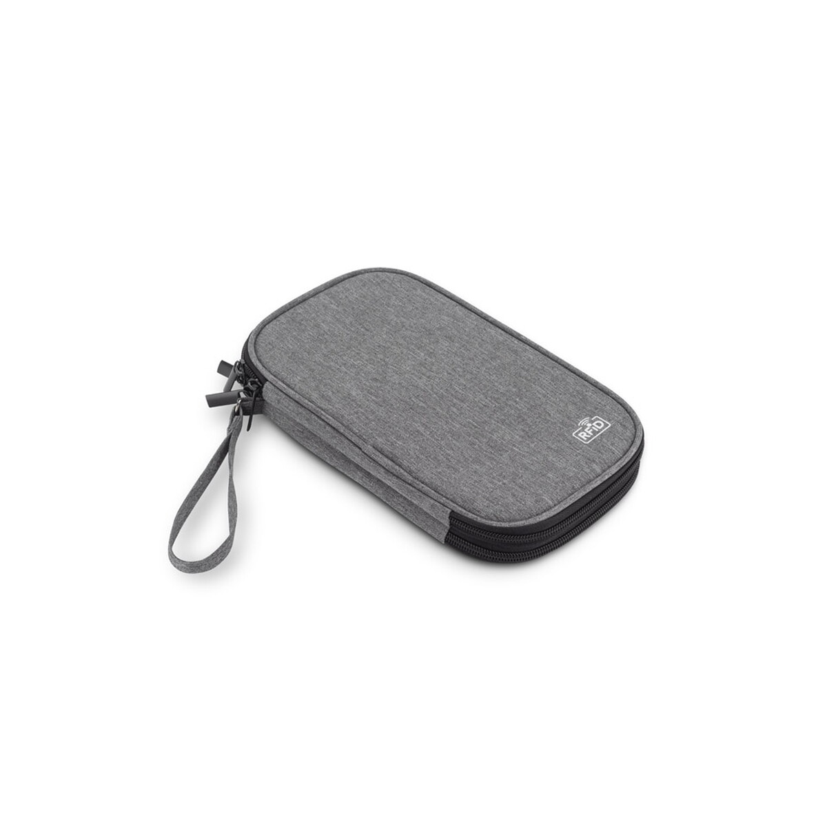 Portfel podróżny rPET CHILLGO, RFID - szary 20707-14