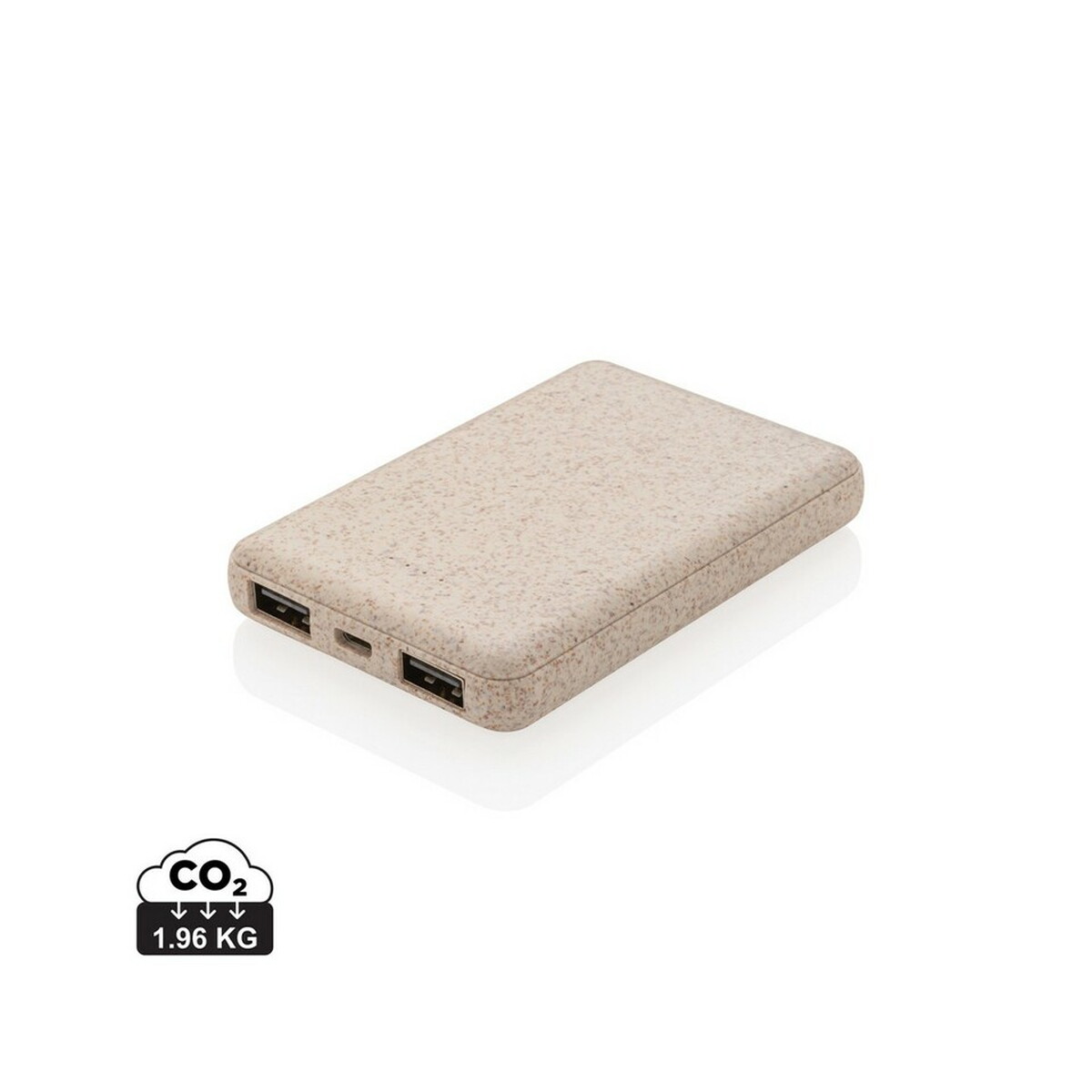Power bank 5000 mAh ze słomy pszenicznej - khaki P322.139_S_0
