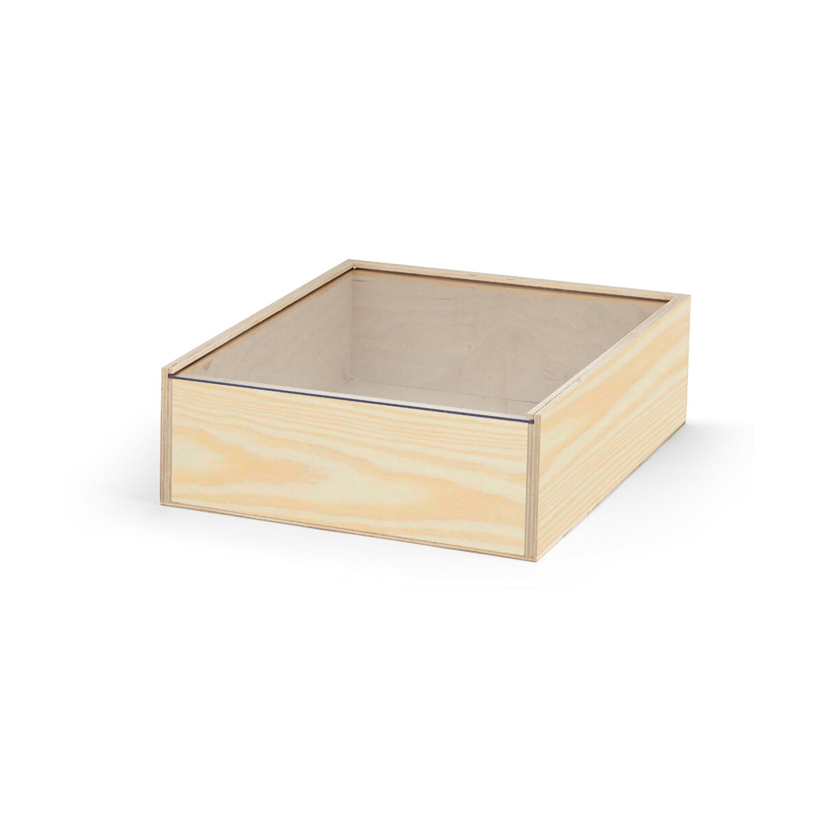 BOXIE CLEAR L. Drewniane pudełko L - Ciemne naturalne 94945_170