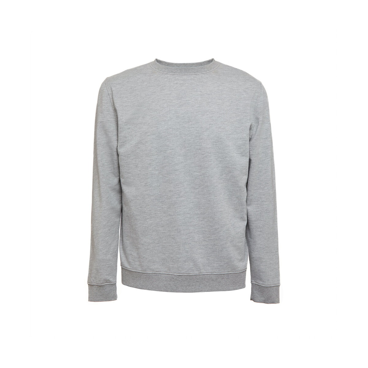 THC COLOMBO. Bluza (unisex) z włoskiego materiału frotte bez zapięcia - Jasnoszary melanż 30266_183