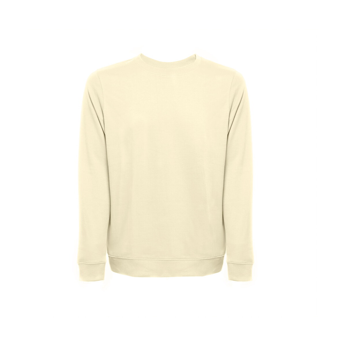 THC COLOMBO. Bluza (unisex) z włoskiego materiału frotte bez zapięcia - Pastelowy żółty 30266_158