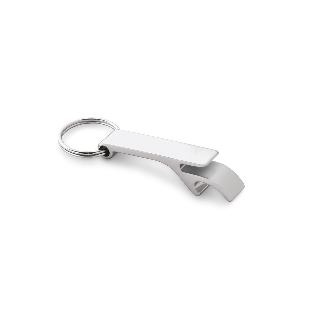 RE-BAITT. Brelok z aluminiowym (100% rAL) otwieraczem do kapsułek - Satynowy srebrny 95090_127