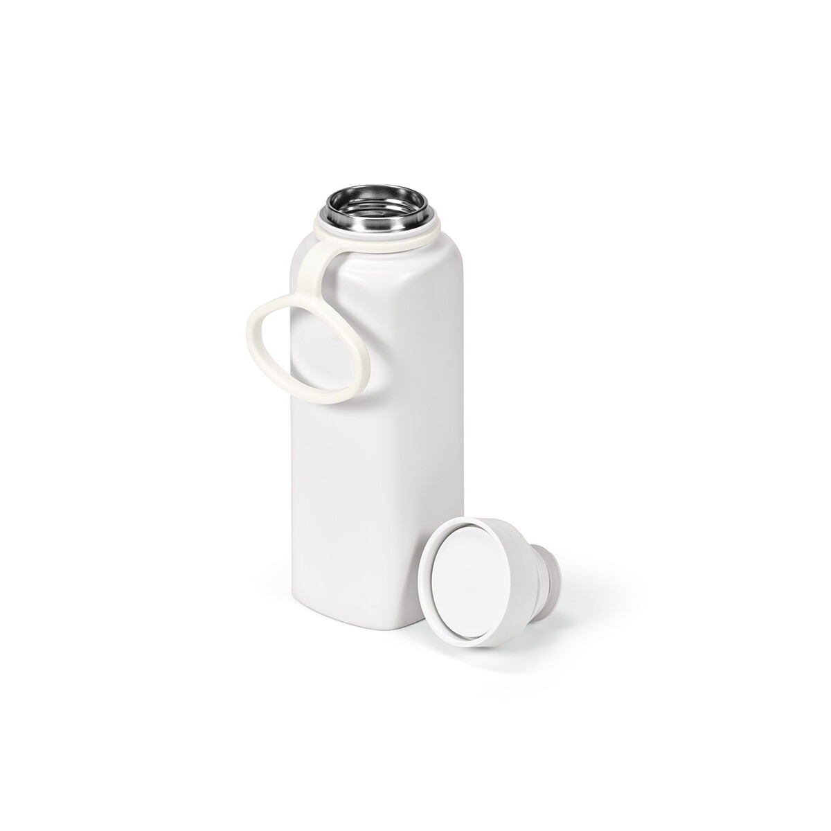 Butelka Ural z recyklingu stali nierdzewnej 820 ml - Biała ABT030_106