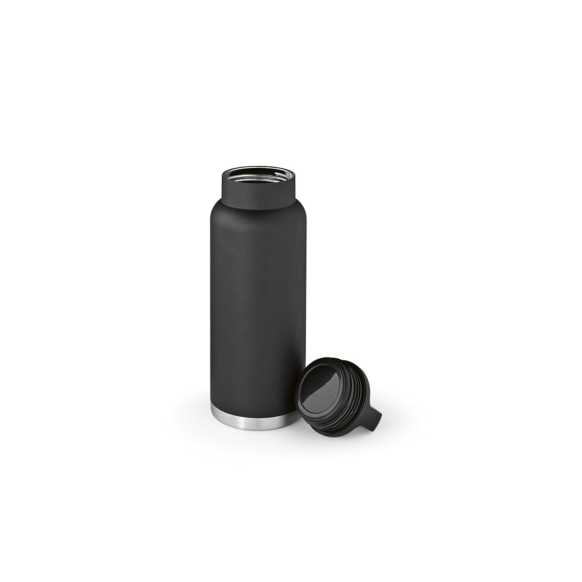 Butelka Zambezi 1000 ze stali nierdzewnej z recyklingu 1160 ml - Czarna ABT026_103